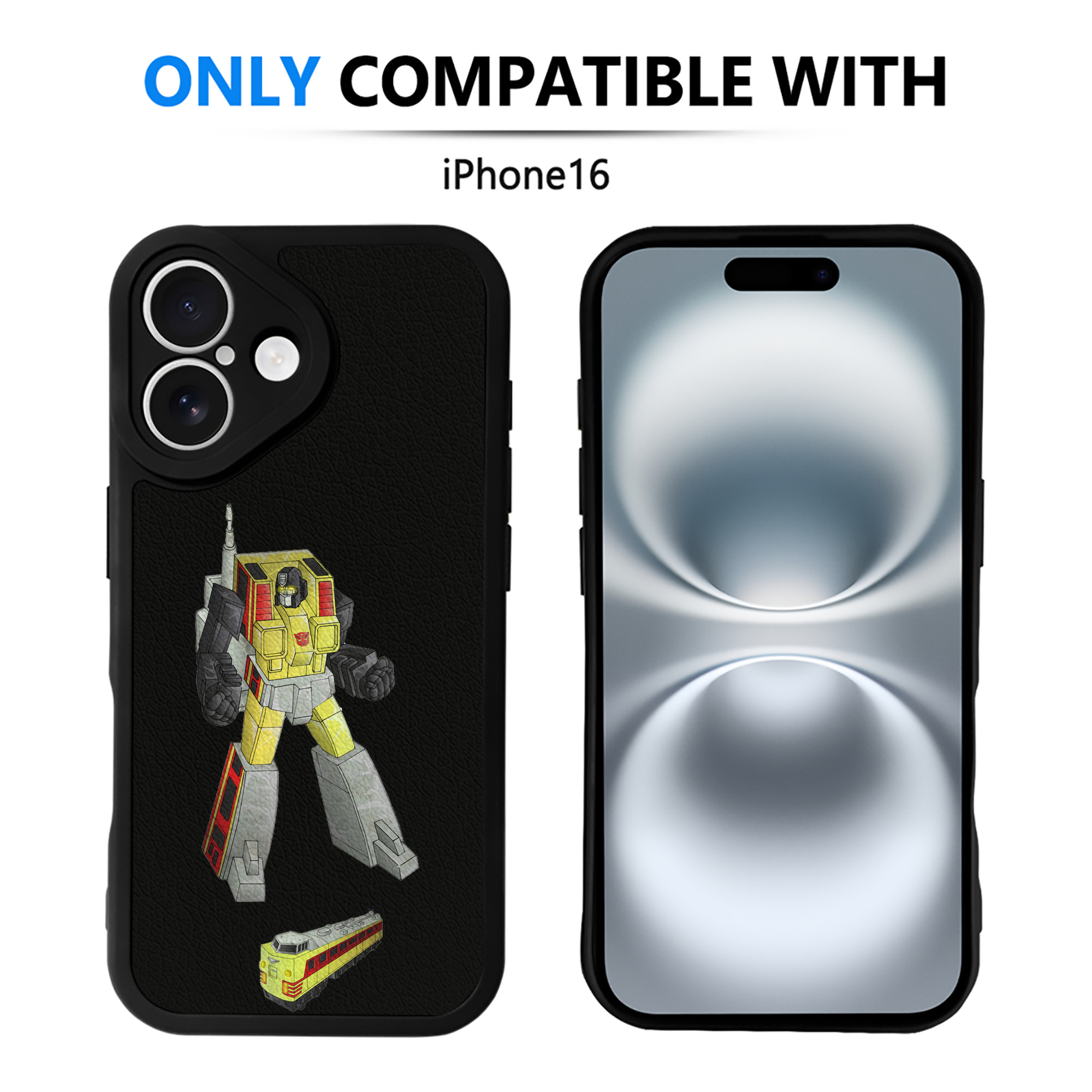 （画像用）  【iPhone 16シリーズ対応】シリコンスマホケース（レザー調） 材質：シリコン